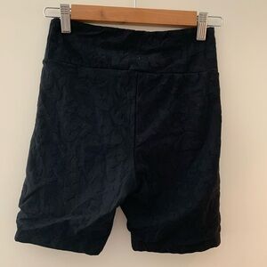 Black exercise shorts size small